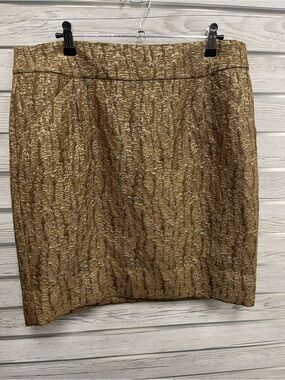 J Crew Metallic Pencil Skirt